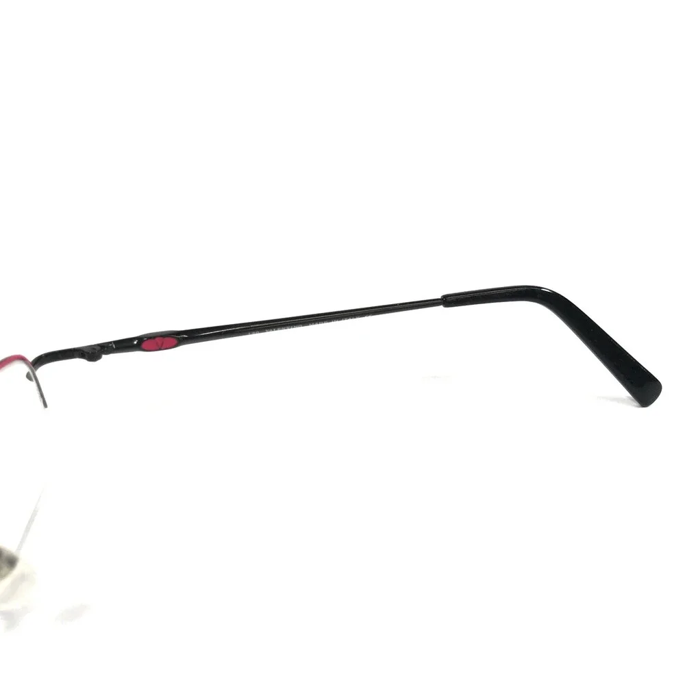 Vintage Valentino Eyeglasses Frames 5498 0NCL Black Red Rectangle 48-19-130
